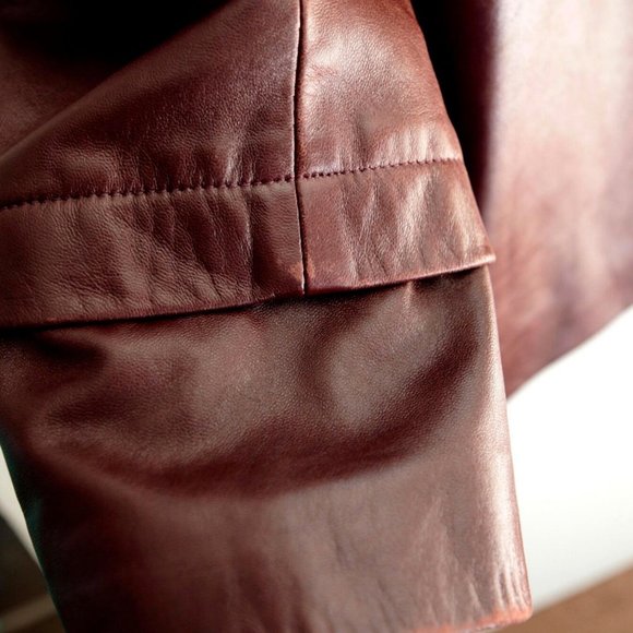 SportMax-CODE Leather Poplin Jacket XS/ SZ0 - Picture 6 of 8